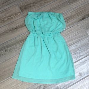 Strapless Seafoam Green Express Dress |XS|
